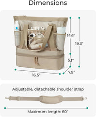 BAGSMART Beach Bag for Women, Large Beach Bag Swim Pool Bag
