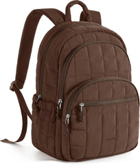BAGSMART Travel Backpack for Women, College Laptop Backpack, Chocolate