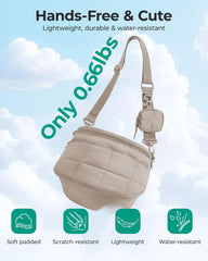 BAGSMART Crossbody Bags for Women, Puffer Cute Bum Bag with Pouch