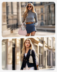 BAGSMART Lightweight Crossbody Bags for Women, Quilted Puffer Shoulder HandBags with Adjustable Strap for Travel