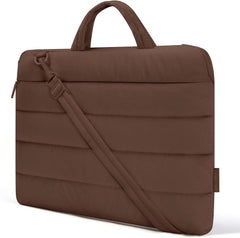 BAGSMART 15.6 Inch Laptop Sleeve with Pocket Quilted Laptop Case for Work