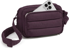 BAGSMART Crossbody Bags for Women, Puffer Crossbody Purses for Women with RFID Blocking Slots, Handbags Wallet Small Purse