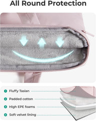 BAGSMART Laptop Sleeve 13.3-14 Inch Puffer Slim Protective Case for Women
