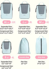 Bagsmart Compression Packing Cubes, Travel Bag Cruise Ship Essentials