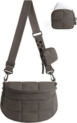 BAGSMART Crossbody Bags for Women, Puffer Cute Bum Bag with Pouch