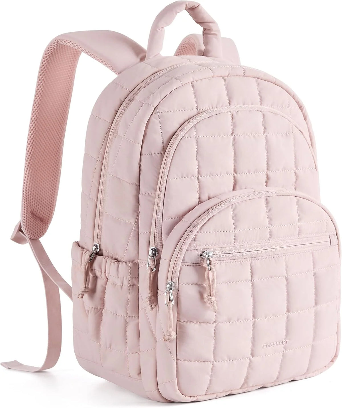 BAGSMART Travel Backpack for Women, 15.6" College Laptop Backpack, Pink