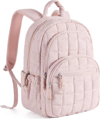 BAGSMART Travel Backpack for Women, 15.6" College Laptop Backpack, Pink