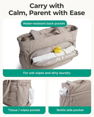 BAGSMART Diaper Bag Tote, Hospital Bag for Labor Delivery Travel Baby Tote