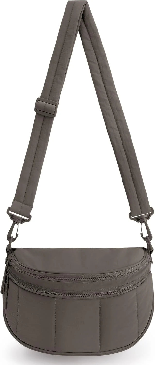 BAGSMART Crossbody Bags for Women Travel Purse, Puffer Bum Bag Handbag Wallets, Crossbody Fanny Packs for Travel & Work