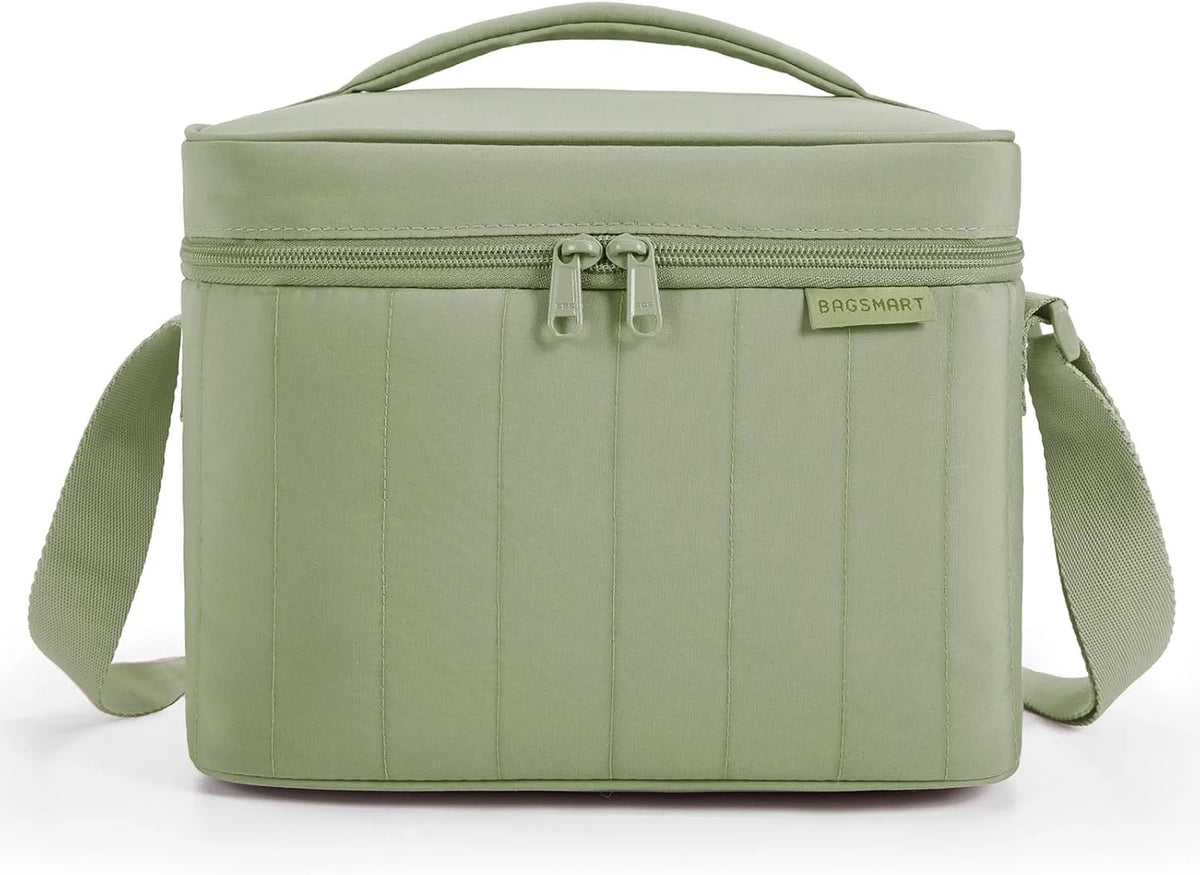 BAGSMART Lunch Box for Women, Insulated Lunch Bag Leakproof, Sage Green