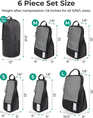 BAGSMART Compression Packing Cubes for Travel Essentials