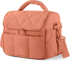 BAGSMART Insulated Lunch Bags for Women, Cute Quilted Lunch Box