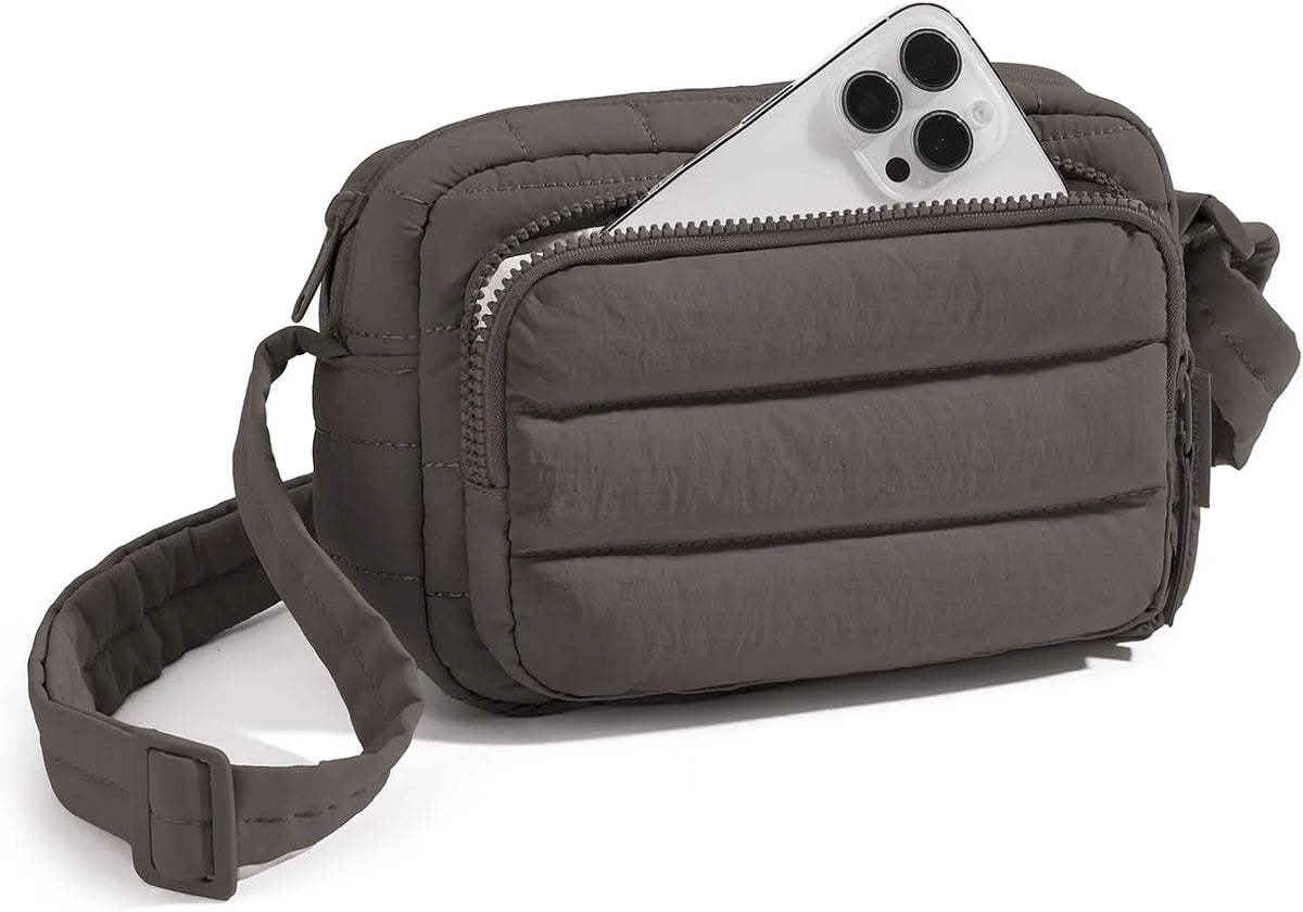 BAGSMART Crossbody Bags for Women, Puffer Crossbody Purses for Women with RFID Blocking Slots, Handbags Wallet Small Purse