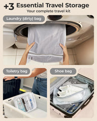 BAGSMART Travel Vacuum Bags with Rechargeable Electric Pump, 21PC Kit