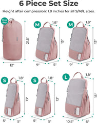 BAGSMART Compression Packing Cubes for Travel Essentials