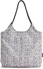 BAGSMART Tote Bag for Women, Travel Tote Beach Bag with Zipper for Gym