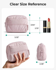 BAGSMART Small Makeup Bag, Mini Zipper Cosmetic Pouch for Purse