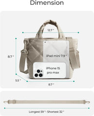 BAGSMART Crossbody Bags for Women, Lightweight Purses for Women, Quilted Puffer Tote Handbags for Daily Use,Shop,Travel