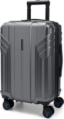 BAGSMART Expandable Carry On Luggage 22x14x9 Airline Approved, Gray