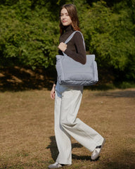 BAGSMART Puffy Tote Bag for Women, Lightweight Work Tote Handbag