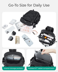 BAGSMART Small Crossbody Sling Bag, Crossbody Daypack, Chest Shoulder Bag Hiking Small Backpack for Casual Travel Sport