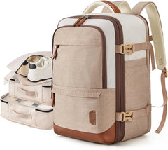 BAGSMART 37L Expandable Travel Backpack Compression Carry On Daypack