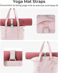 BAGSMART Gym Tote Bag for Women, 24L/28L Travel Tote Yoga Mat Bag