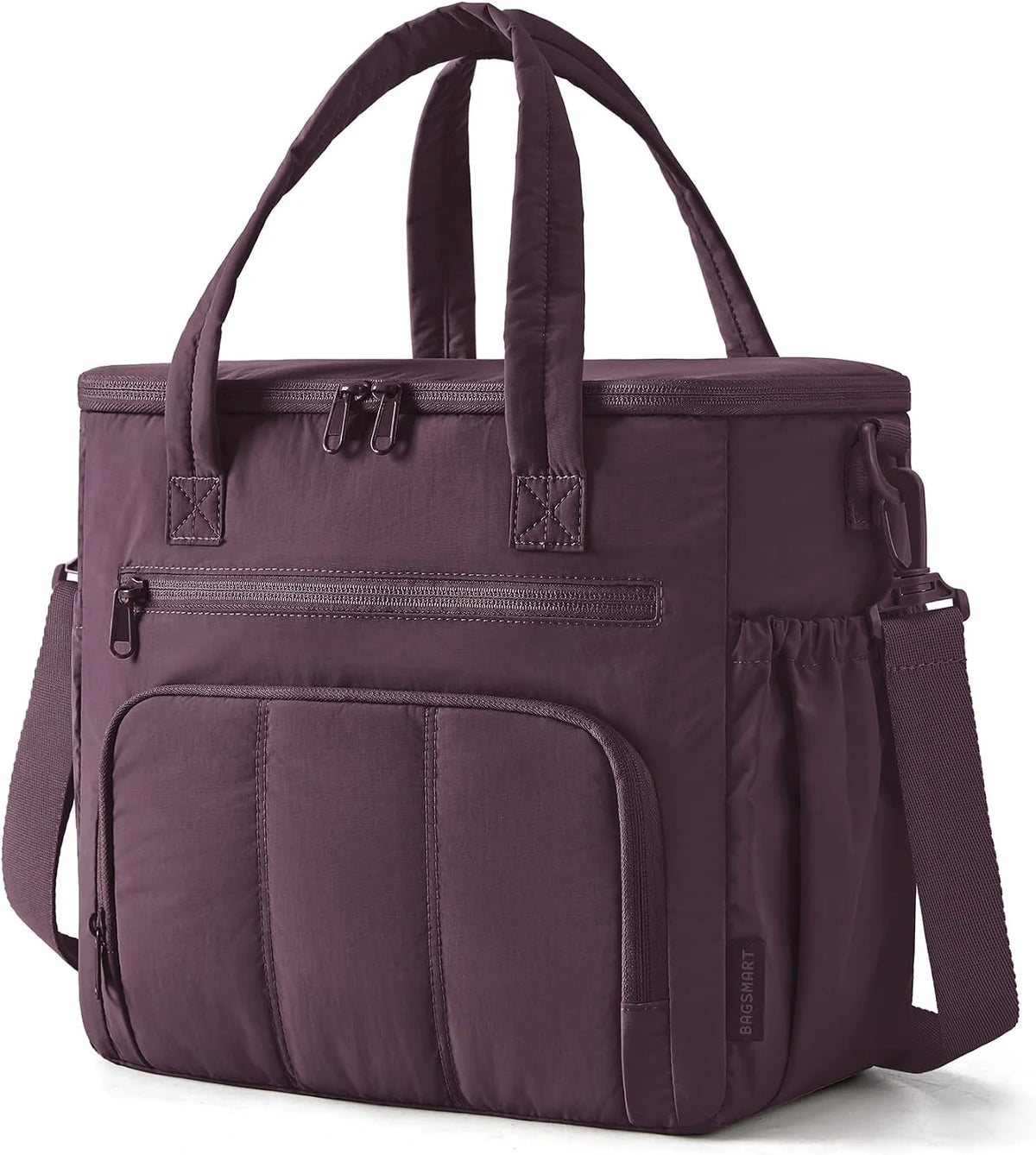 BAGSMART Puffy Insulated Lunch Bag, 13L Lightweight Tote