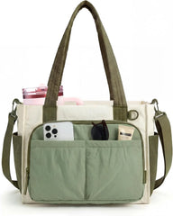 BAGSMART Tote Bag for Women, Puffy Laptop Work College Shoulder Handbag