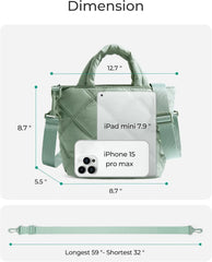 BAGSMART Crossbody Bags for Women, Lightweight Purses for Women, Quilted Puffer Tote Handbags for Daily Use,Shop,Travel
