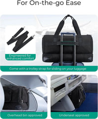 BAGSMART Medium Garment Bags for Travel, Convertible Travel Garment Duffle Bag Suit Bags for Women, 2 in 1 Garment Bags with Shoe Compartment
