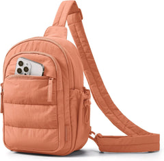 BAGSMART Small Sling Bag for Women, Puffer Crossbody Bag Hobo Handbag