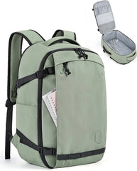 BAGSMART Travel Backpack for Women, 15.6 Inch Carry On Bag, Pistachio