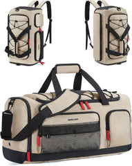 BAGSMART Gym Bag for Men, Athletic Sports Backpack Travel Hiking Duffel