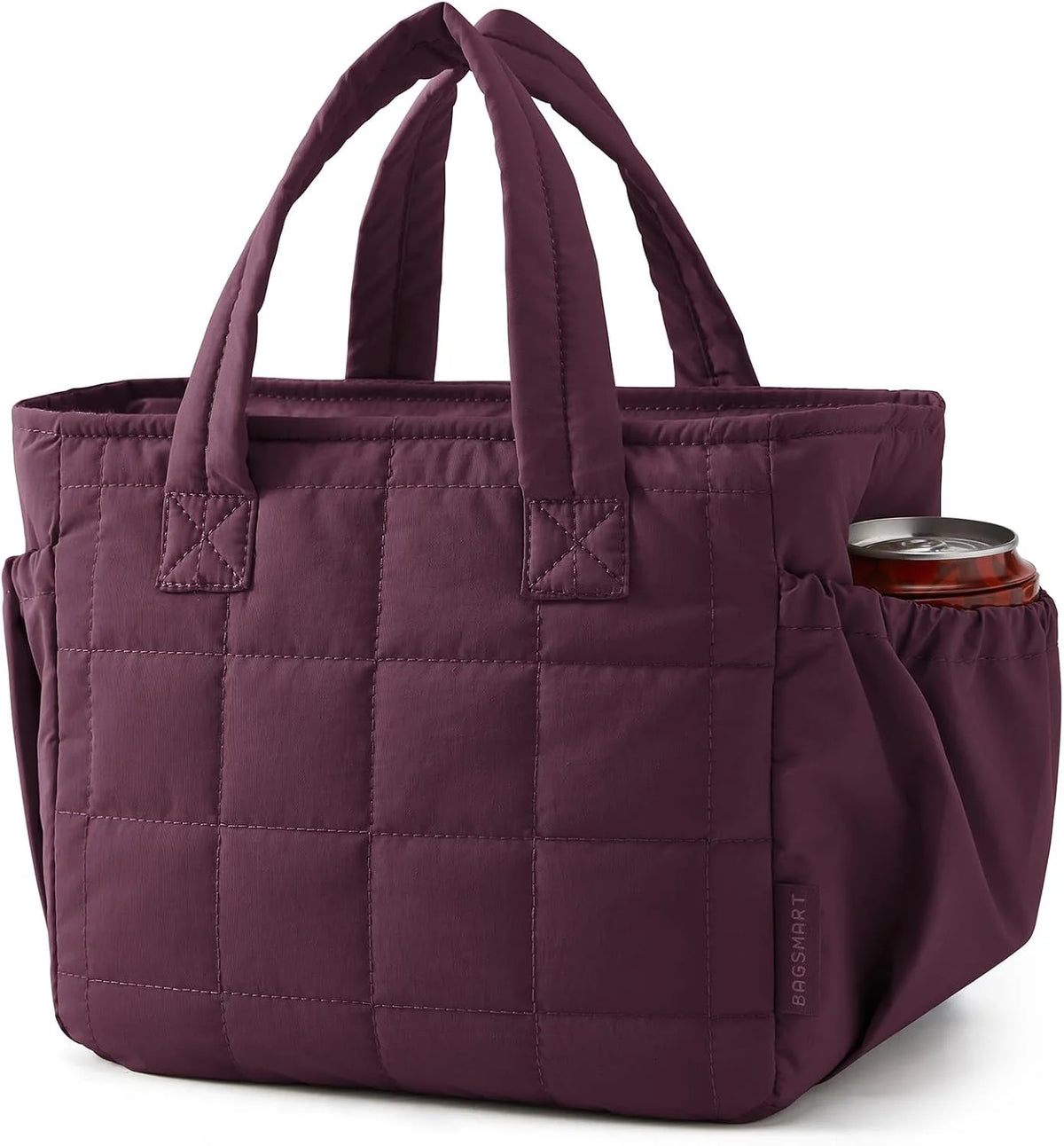 BAGSMART Lunch Bag Women Small Cute Quilted Insulated Leakproof Lightweight