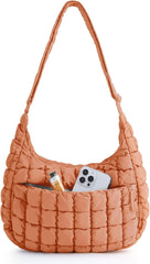 BAGSMART Quilted Crossbody Bags for Women, Travel Purses Hobo Shoulder Bag