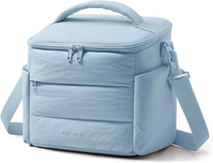 BAGSMART Lunch Box for Women, Cute Quilted Insulated Lunch Bag Sloped-lid