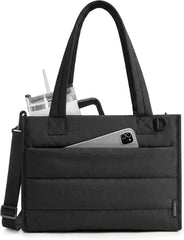 BAGSMART Small Tote Bag for Women, Work Teacher Bag with Zipper Closure