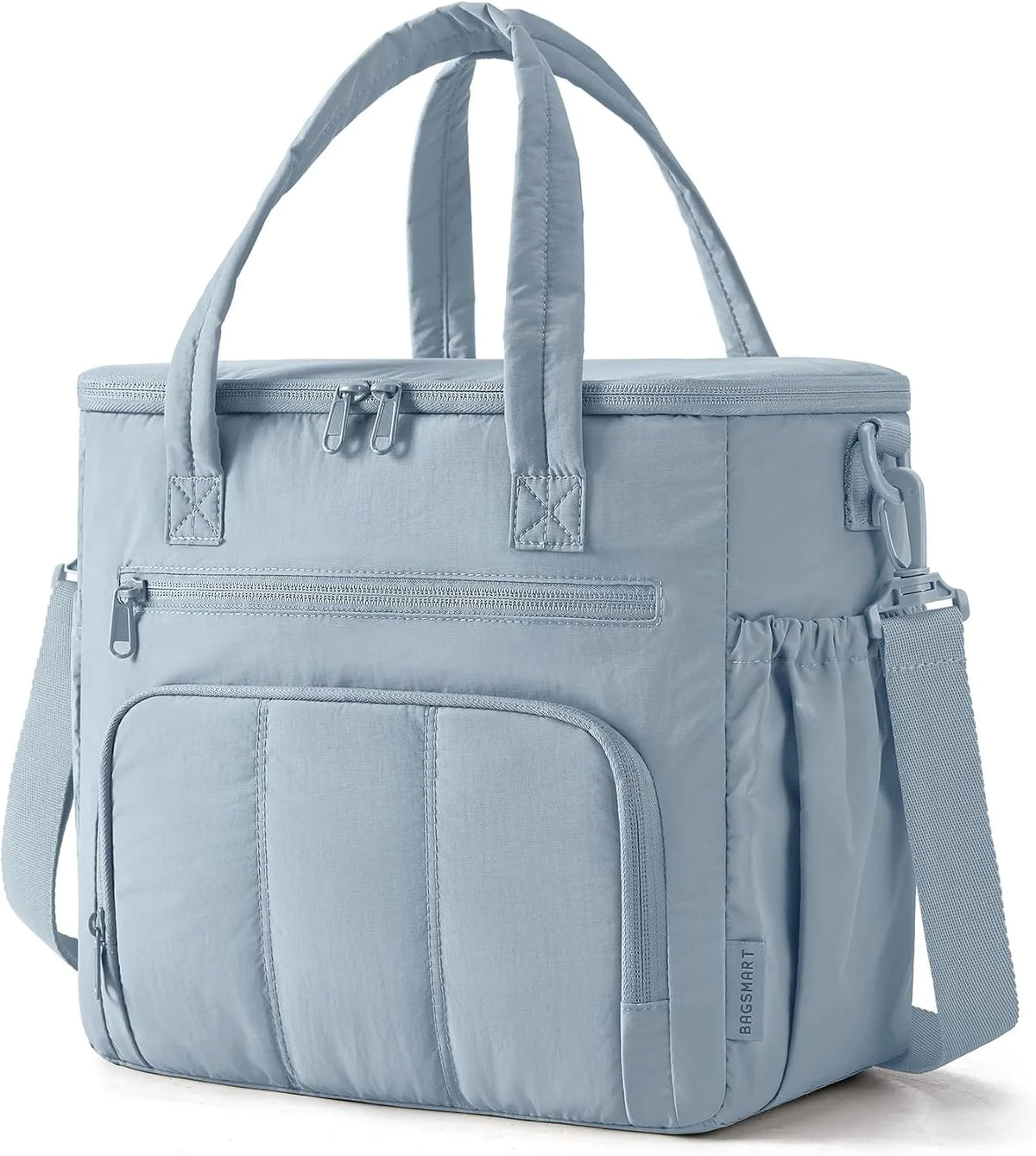BAGSMART Puffy Insulated Lunch Bag, 13L Lightweight Tote