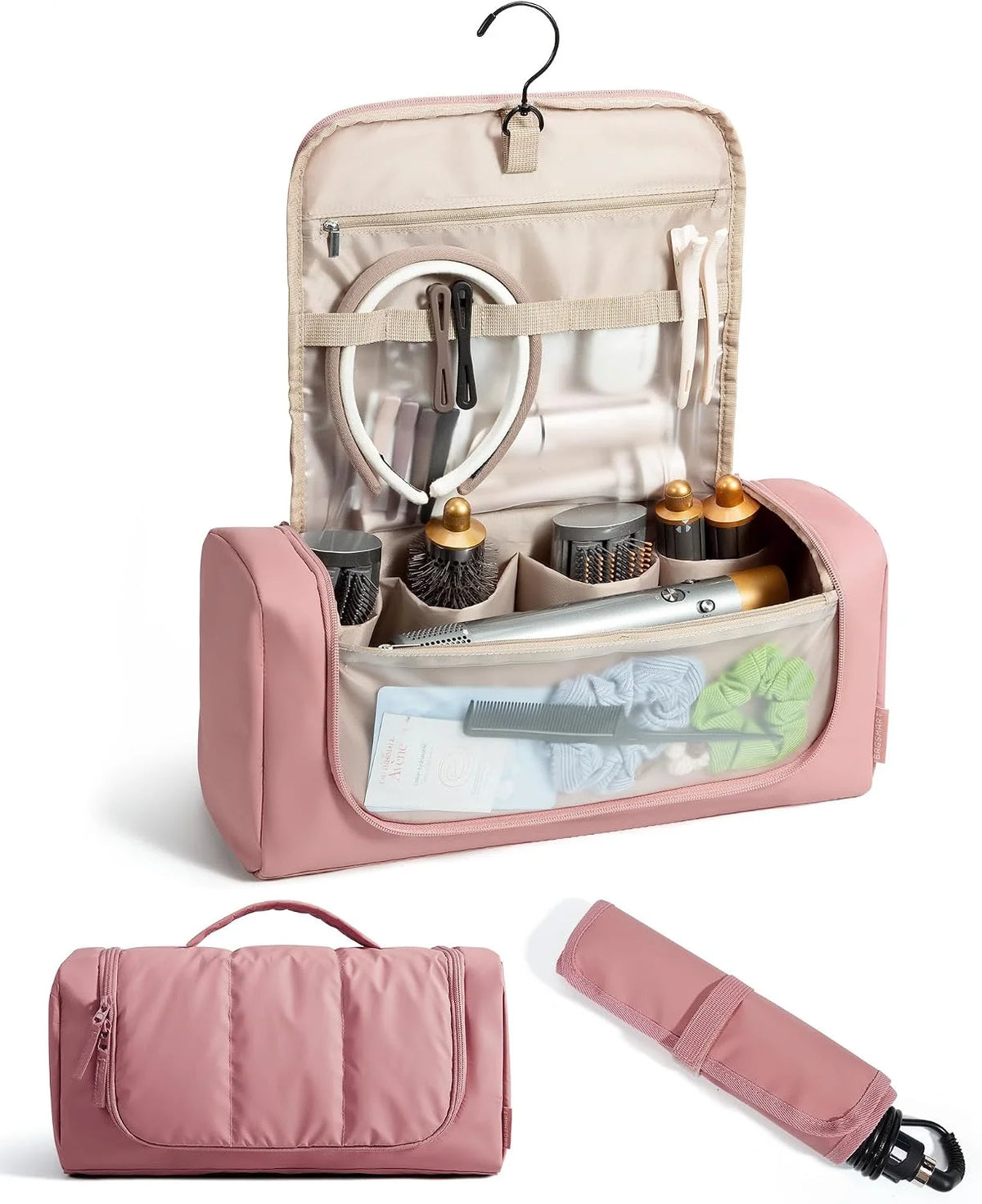 BAGSMART Hair Tool Travel Bag, Organizer for Dyson Airwrap with Hook
