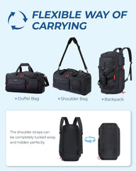 BAGSMART Gym Bag for Men, Athletic Sports Backpack Travel Hiking Duffel