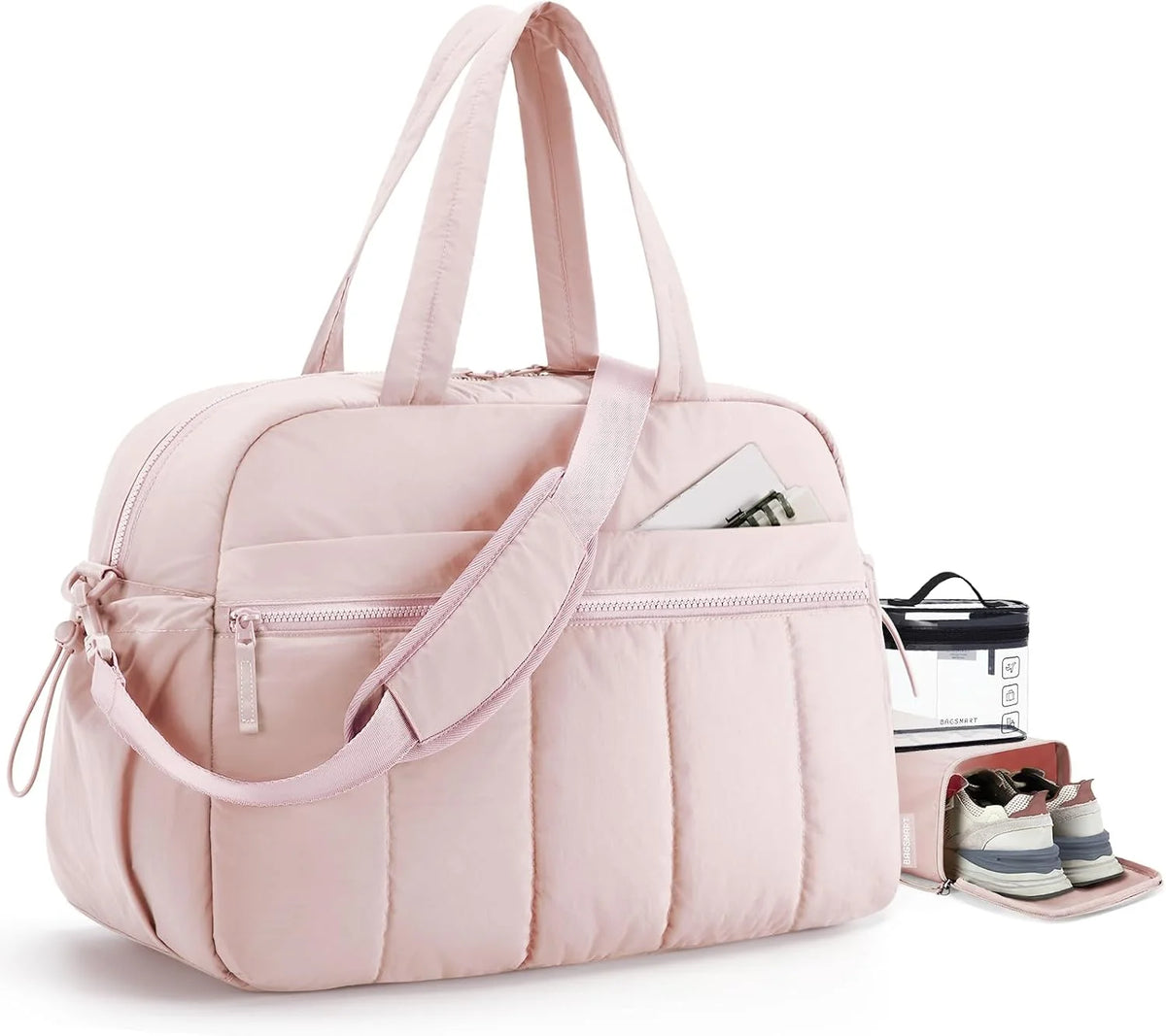 BAGSMART Duffle Bag for Travel, Gym Bag for Women, Weekender Carry on