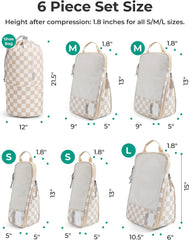 BAGSMART Compression Packing Cubes for Travel Essentials