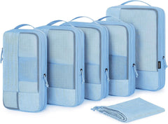 BAGSMART Compression Packing Cubes for Travel, 6 Set