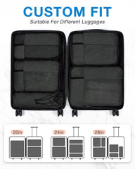 BAGSMART Compression Packing Cubes for Travel, 6 Set