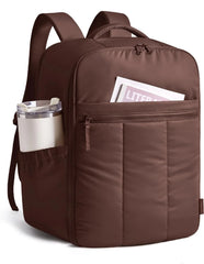 BAGSMART 35L Travel Backpack for Women & Men 17-Inch Laptop, Chocolate