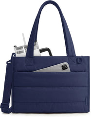 BAGSMART Small Tote Bag for Women, Work Teacher Bag with Zipper Closure