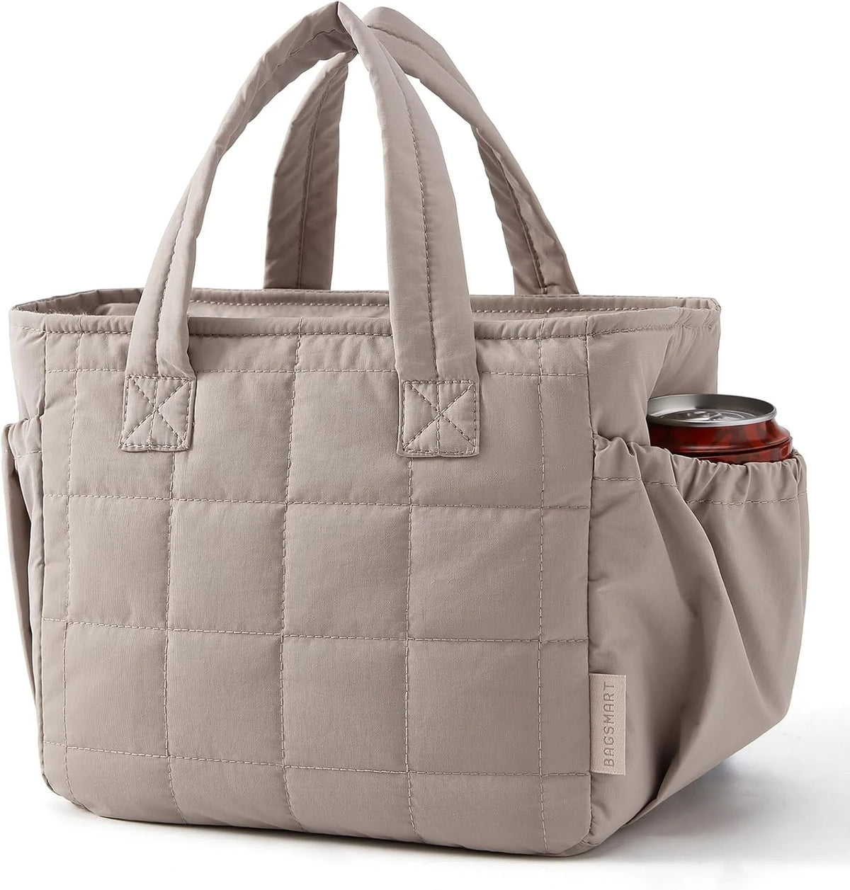 BAGSMART Lunch Bag Women Small Cute Quilted Insulated Leakproof Lightweight