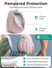 BAGSMART Tennis Gym Bag for Women, Quilted Pickleball 15.6" Laptop Backpack