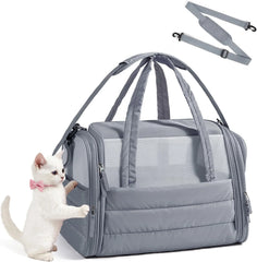 BAGSMART Cat Carrier Soft-Sided Puffy Quilted Collapsible Pet Travel Bag